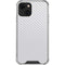 White Carbon Fiber Specialty Texture Material iPhone 14 Clear Case